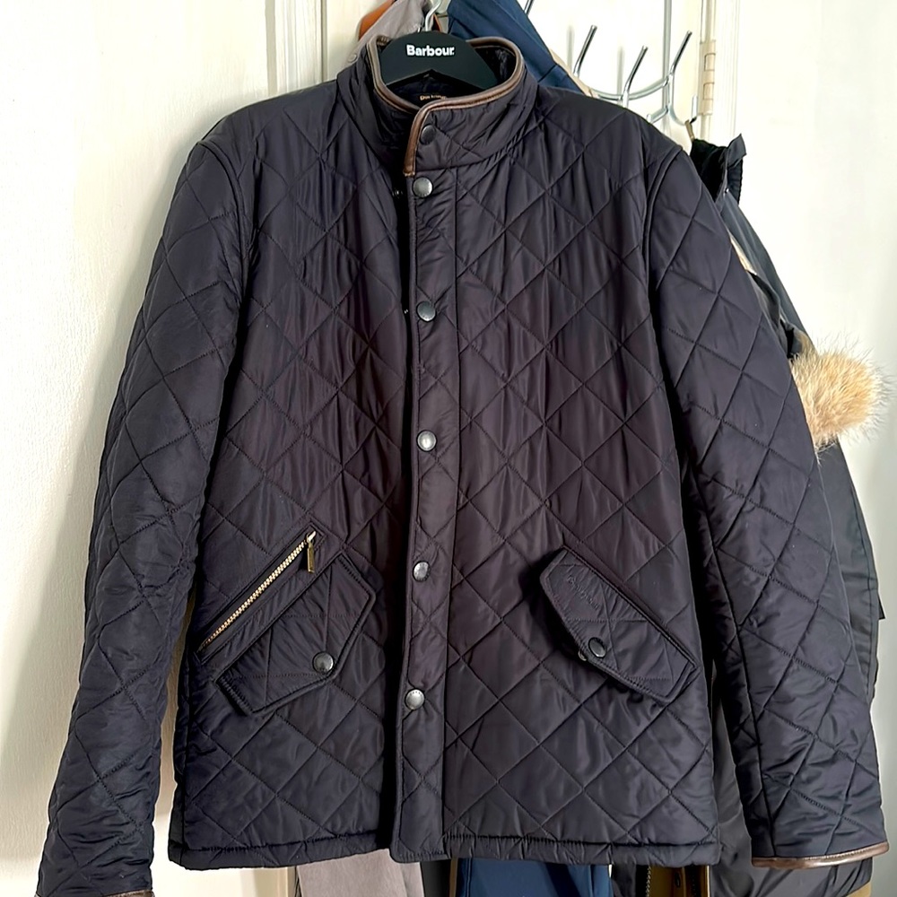 Barbour Powell Quilt Jacket Navy Small